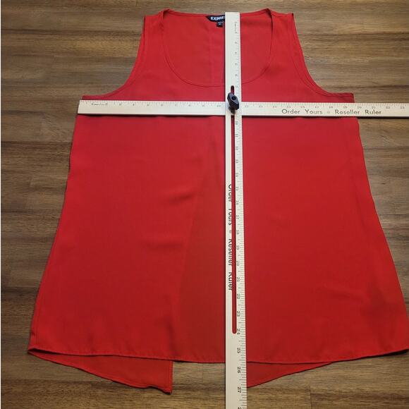 Express Red Split Back Tank Top Women’s Large EUC Summer Chic - Picture 5 of 8
